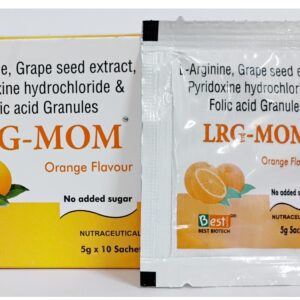 LRG-Mom sachets for healthy pregnancy care available with Best Biotech for pharma distribution and marketing.
