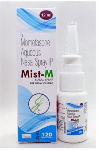 Mist-M (: Mometasone Furoate (0.05% w/v) Metered-Dose Nasal Spray for allergic and inflammatory nasal conditions.
