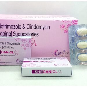 SHECAN-CL vaginal suppositories for mixed bacterial infections
