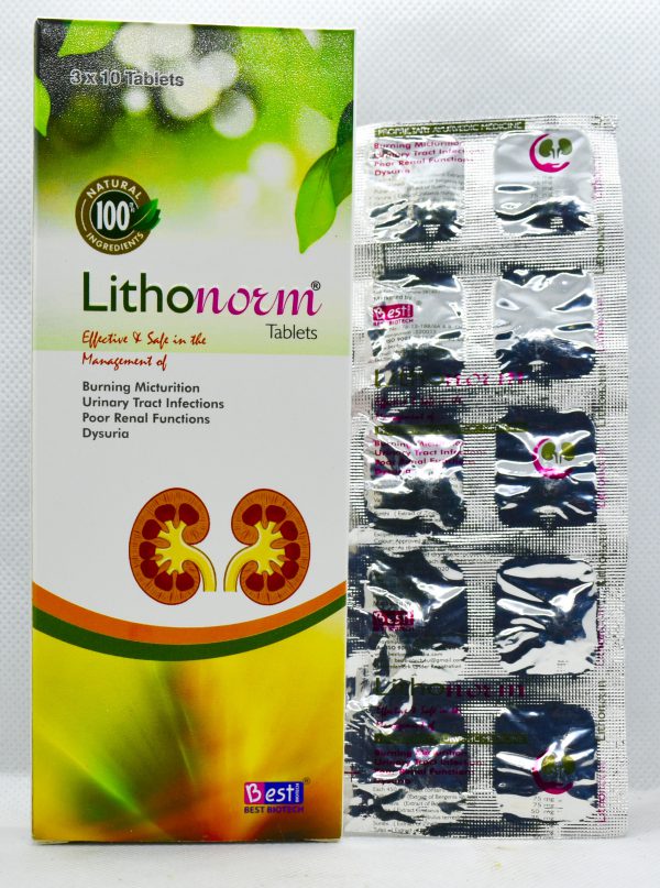 LITHONORM TAB (Recommended in removal of KIDNEY STONES and Urinary problems)