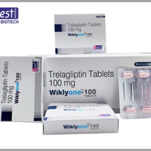 Trelagliptin 100 mg once-weekly DPP-4 inhibitor tablet pack
