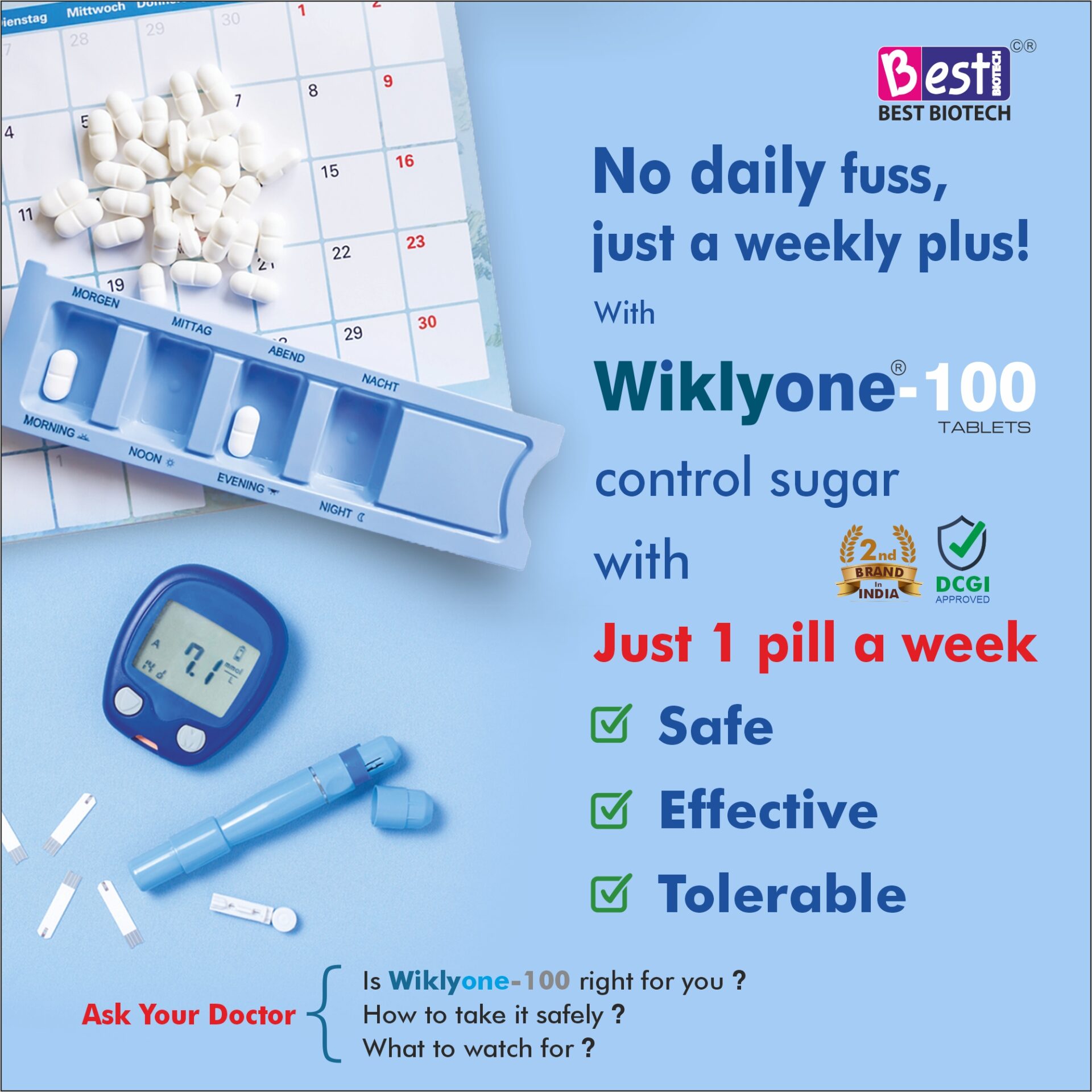 Once a Week Medicine for Diabetes: WIKLYONE (Trelagliptin): How it Works?