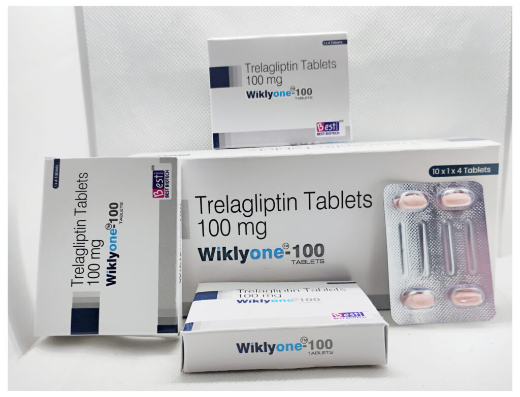 Wiklyone (Trelagliptin) for managing diabetes with only one tablet every week.