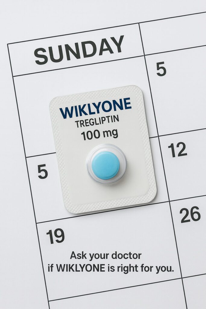 Choose any 1 day that fits your routine as the pill day for diabetes management. Say it Sunday as it works for most. 